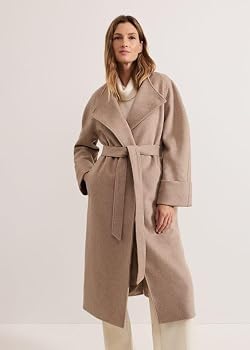 Patakadevi | Women Woolen Solid Full Sleeve Long Coat For Winter